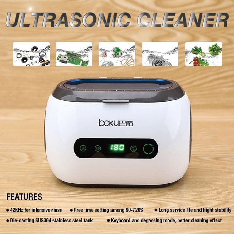 baku BA-3060 220V Household Glasses Jewelry Cleaning Tools Ultrasonic Cleaning Machine, EU Plug by buy2fix