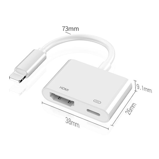 8 Pin to HDMI HDTV Projector Video Adapter Cable for iPhone by buy2fix