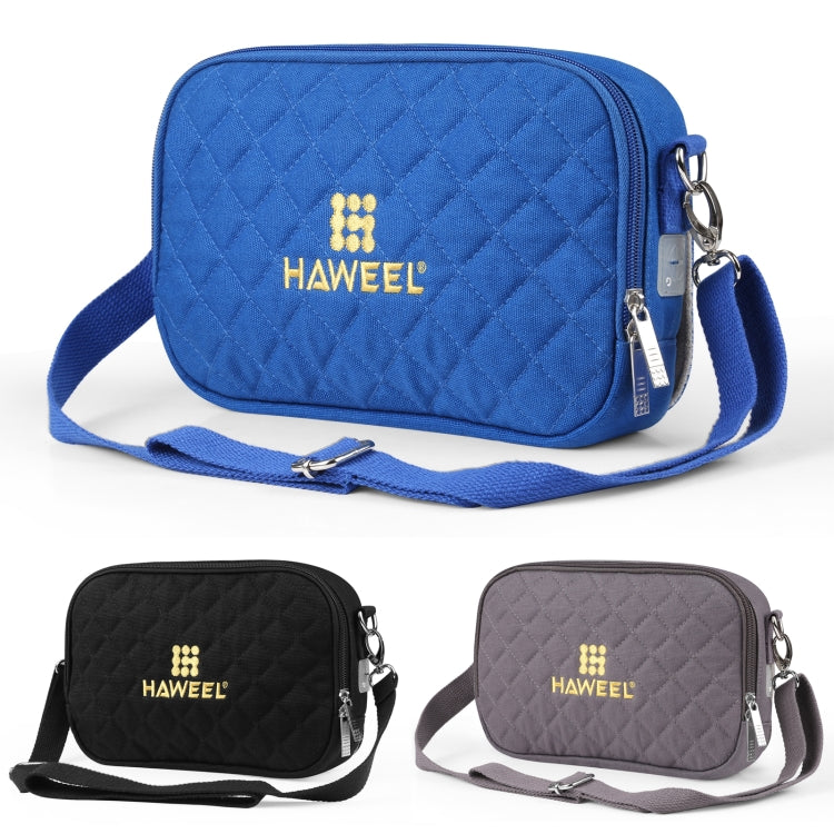 HAWEEL Messenger Shoulder Small Bag Digital Tablet Phone Warmer Storage Bag with Hand Warmer(Grey) by HAWEEL