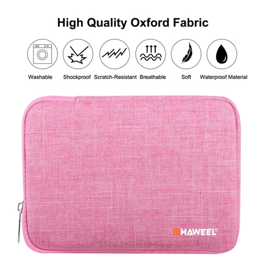 HAWEEL 9.7 inch Sleeve Case Zipper Briefcase Carrying Bag, For iPad 9.7 inch / iPad Pro 9.7 inch, Galaxy, Lenovo, Sony, Xiaomi, Huawei 9.7 inch Tablets(Pink) by HAWEEL