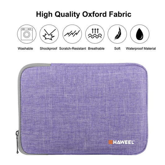 HAWEEL 9.7 inch Sleeve Case Zipper Briefcase Carrying Bag, For iPad 9.7 inch / iPad Pro 9.7 inch, Galaxy, Lenovo, Sony, Xiaomi, Huawei 9.7 inch Tablets(Purple) by HAWEEL