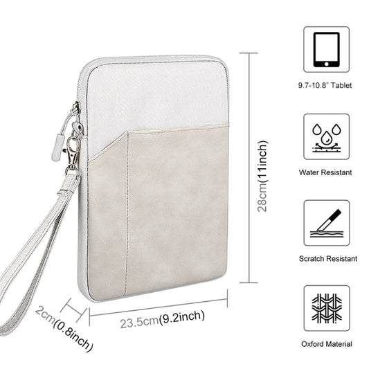 HAWEEL Splash-proof Pouch Sleeve Tablet Bag for iPad, 9.7 -11 inch Tablets(Light Grey) by HAWEEL