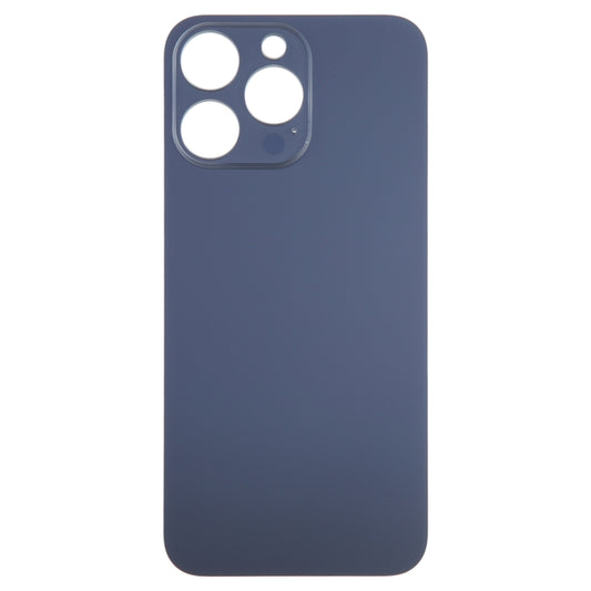 For iPhone 15 Pro Max Glass Battery Back Cover(Blue) by buy2fix