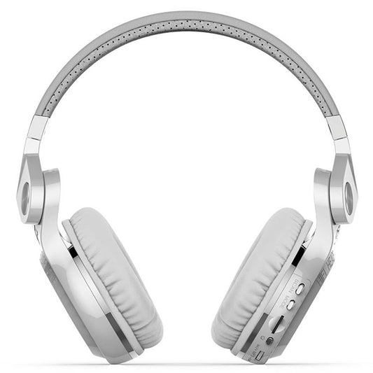Bluedio T2+ Turbine Wireless Bluetooth 4.1 Stereo Headphones Headset with Mic & Micro SD Card Slot & FM Radio, For iPhone, Samsung, Huawei, Xiaomi, HTC and Other Smartphones, All Audio Devices(White) by Bluedio
