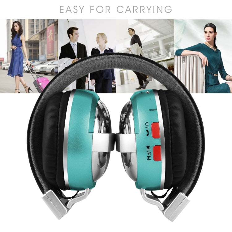 BTH-868 Stereo Sound Quality V4.2 Bluetooth Headphone, Bluetooth Distance: 10m, Support 3.5mm Audio Input & FM(Green) by buy2fix