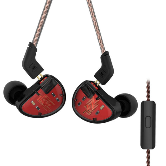 KZ AS10 Ten Unit Moving Iron In-ear HiFi Earphone with Microphone(Red) by KZ