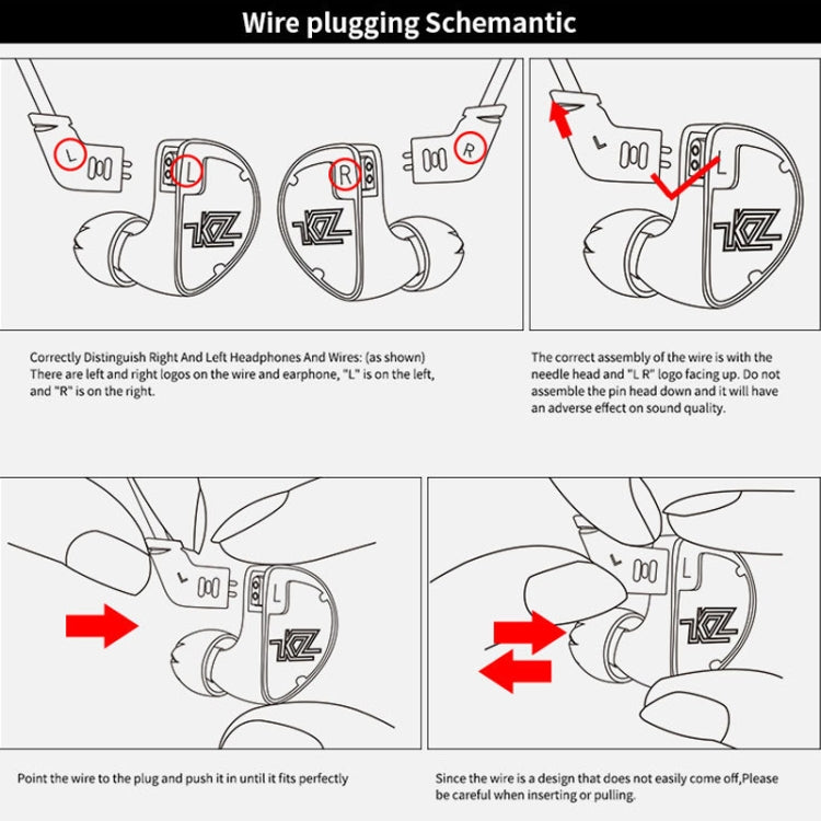 KZ AS10 Ten Unit Moving Iron In-ear HiFi Earphone without Microphone(Red) by KZ