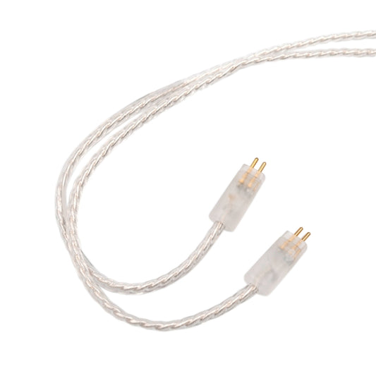 KZ A 8 Pin Oxygen-free Copper Silver Plated Upgrade Cable for KZ ZS3 / ZS4 / ZS5 / ZS6 / ZSA Earphones(White) by KZ