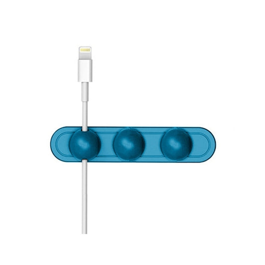 Magnetic Wire Take-up Cable Winder Magnetic Holder Desktop Storage(Blue) by buy2fix