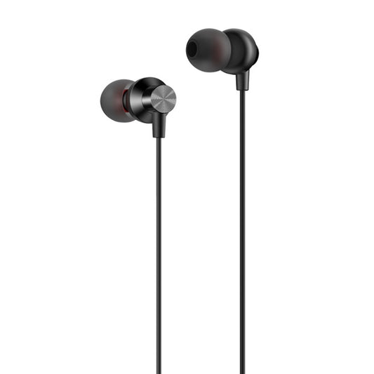 REMAX RM-560 Type-C In-Ear Stereo Metal Music Earphone with Wire Control + MIC, Support Hands-free, Not For Samsung Phones(Black) by REMAX