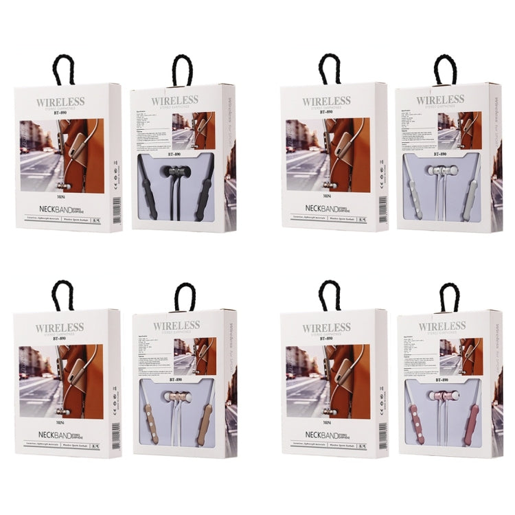 BT-890 Bluetooth 4.2 Hanging Neck Design Bluetooth Headset, Support Music Play & Switching & Volume Control & Answer(Black) by buy2fix