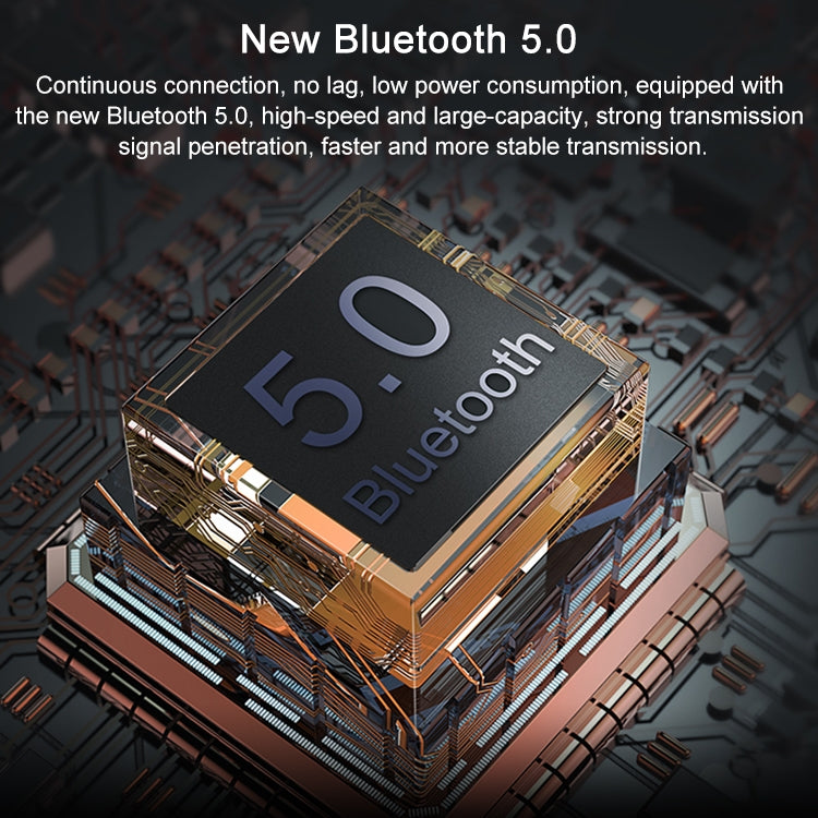 AIN MK-I01 IPX4 Waterproof Neck-mounted Wire-controlled Sports Bluetooth Earphone with Cable Buckle, Support Call & Voice Assistant(Black) by AIN