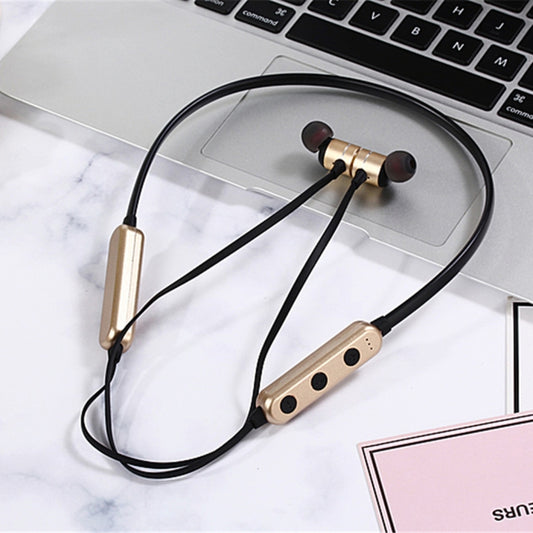 MG-G17 Bluetooth 4.2 Sport Wireless Bluetooth Earphone, Support Card(Gold) by buy2fix