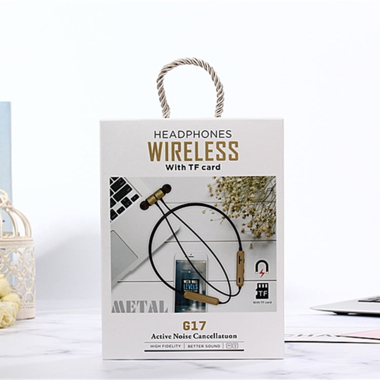 MG-G17 Bluetooth 4.2 Sport Wireless Bluetooth Earphone, Support Card(Gold) by buy2fix