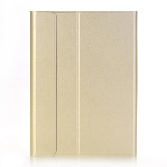 A09 Bluetooth 3.0 Ultra-thin ABS Detachable Bluetooth Keyboard Leather Tablet Case for iPad Air / Pro 10.5 inch (2019), with Holder (Gold) by buy2fix