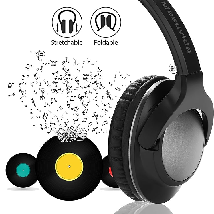 BTH-803 Foldable Wireless Bluetooth V4.1 Headset Stereo Sound Earphones (Black) by buy2fix