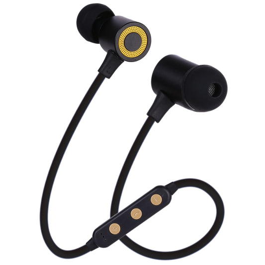 MG-G22 Portable Sports Magnetic Absorption Bluetooth V5.0 Bluetooth Headphones, Support TF Card(Black) by buy2fix