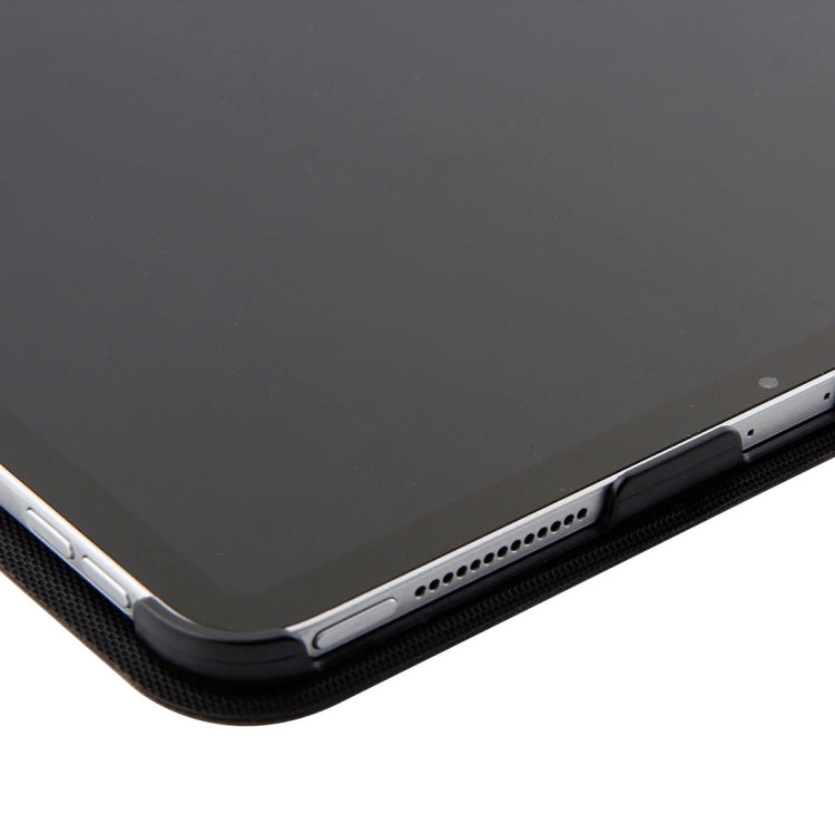 1139B Detachable Bluetooth 3.0 Aluminum Alloy Keyboard + Lambskin Texture Leather Tablet Case for iPad Pro 11 inch (2018), with Three-gear Adjustment / Magnetic / Sleep Function (Black Silver) by buy2fix