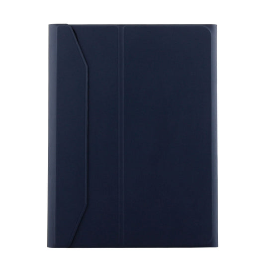1139B Detachable Bluetooth 3.0 Aluminum Alloy Keyboard + Lambskin Texture Leather Tablet Case for iPad Pro 11 inch (2018), with Three-gear Adjustment / Magnetic / Sleep Function (Blue) by buy2fix