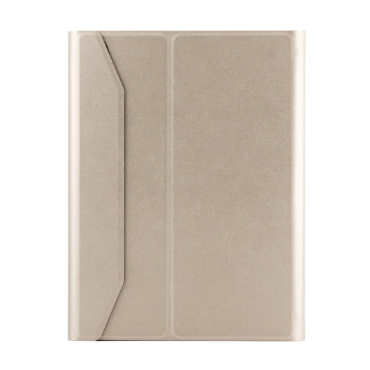 FT-1038E Detachable Bluetooth 3.0 Aluminum Alloy Keyboard + Lambskin Texture Leather Tablet Case for iPad Air / Air 2 / iPad Pro 9.7 inch, with Pen Slot / Water Repellent / Three-gear Angle Adjustment / Magnetic / Sleep Function (Gold) by buy2fix