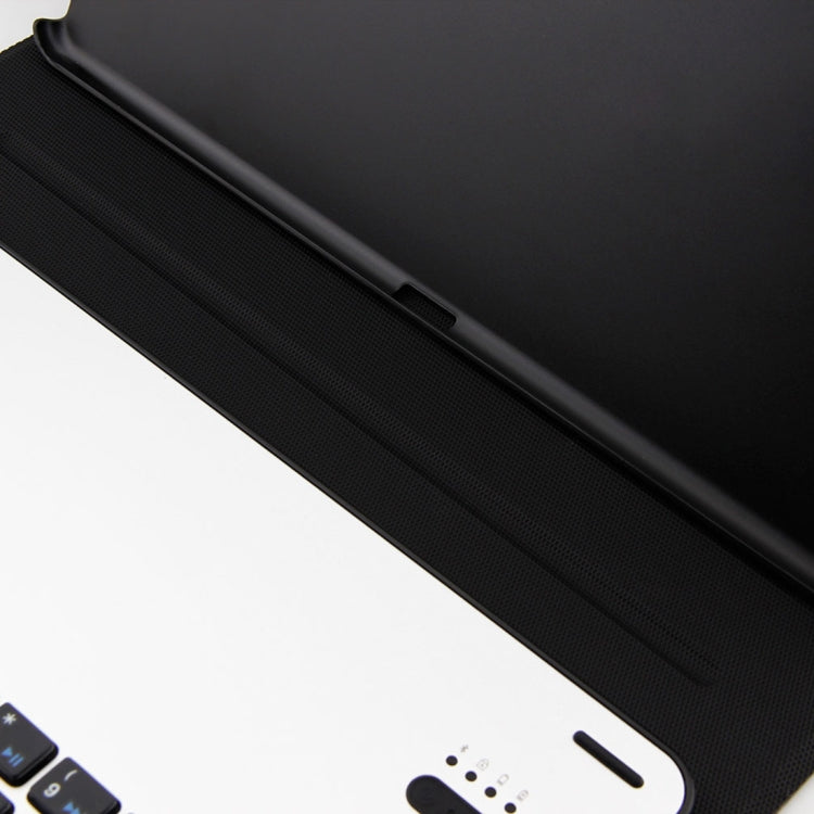 FT-1039B Detachable Bluetooth 3.0 Aluminum Alloy Keyboard + Lambskin Texture Leather Tablet Case for iPad Pro 10.5 inch / iPad Air (2019), with Water Repellent / Three-gear Angle Adjustment / Magnetic / Sleep Function (Black) by buy2fix