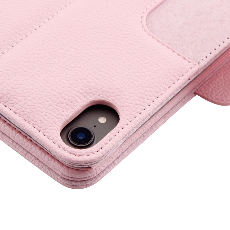 IP011 Detachable Bluetooth 3.0 ABS Keyboard + Litchi Texture Leather Tablet Case for iPad Pro 11 inch (2018), with Sleep Function (Pink) by buy2fix