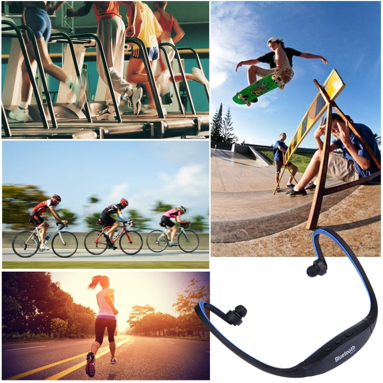 BS19C Life Waterproof Stereo Wireless Sports Bluetooth In-ear Headphone Headset with Micro SD Card Slot & Hands Free, For Smart Phones & iPad or Other Bluetooth Audio Devices(Dark Blue) by buy2fix