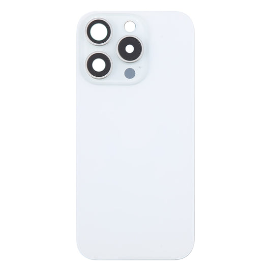 For iPhone 16 Pro Max Original Glass Battery Back Cover with Camera Lens Cover(White) by buy2fix