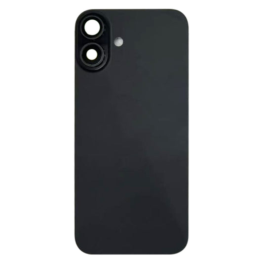 For iPhone 16 Battery Back Cover with Camera Lens Cover(Black) by buy2fix