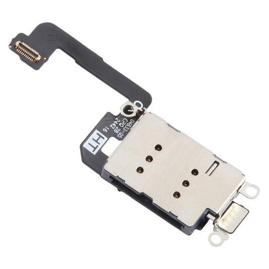 For iPhone 16 Plus Dual SIM Card Holder Socket with Flex Cable - Flex Cable by buy2fix | Online Shopping UK | buy2fix