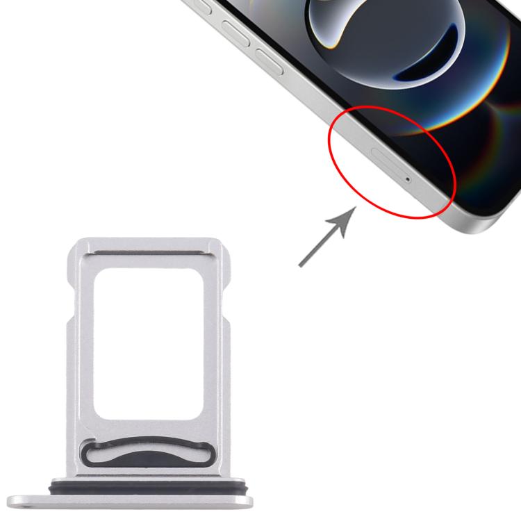 For iPhone 16e SIM + SIM Card Tray (Silver) - by buy2fix | Online Shopping UK | buy2fix