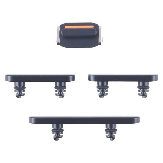 For iPhone 16e Power Button and Volume Control Button (Black) - by buy2fix | Online Shopping UK | buy2fix