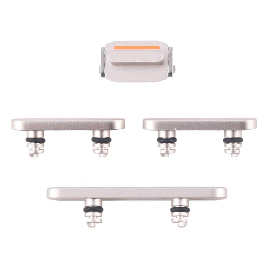 For iPhone 16e Power Button and Volume Control Button (Silver) - by buy2fix | Online Shopping UK | buy2fix