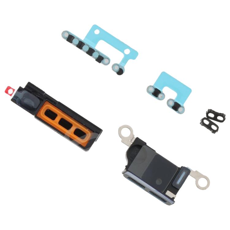 For iPhone 16 Pro Max 10pcs 6 in 1 Speaker Dustproof Mesh Set (Titanium Color) - Others by buy2fix | Online Shopping UK | buy2fix