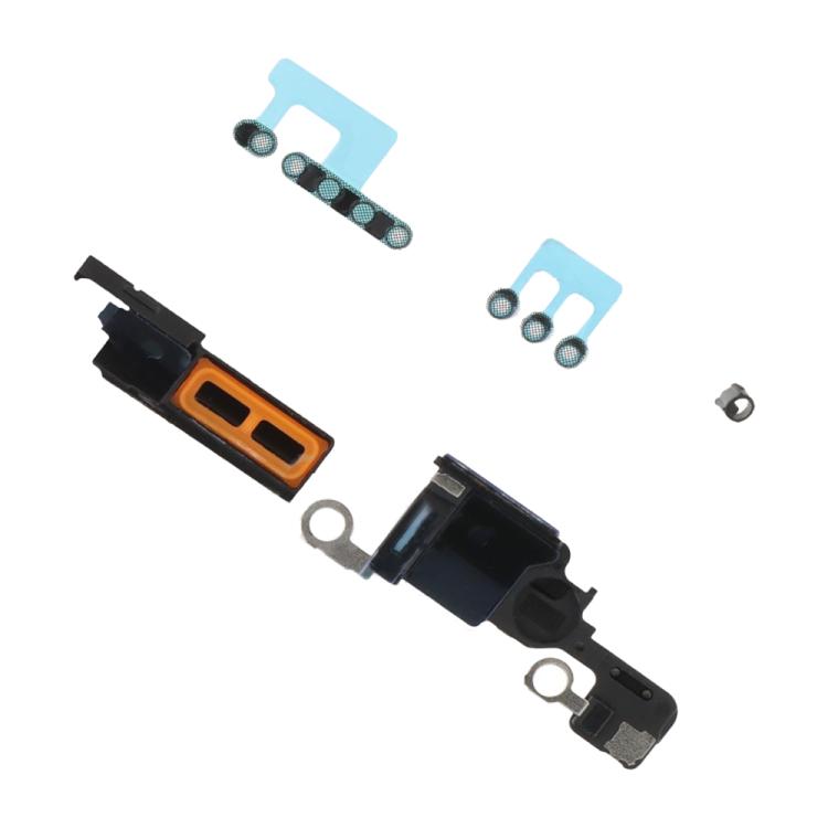 For iPhone 16 Pro 5 in 1 Speaker Dustproof Mesh Set (Black) - Others by buy2fix | Online Shopping UK | buy2fix