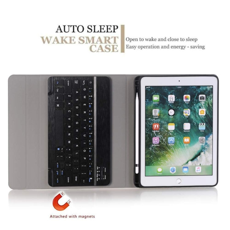 Detachable Bluetooth Keyboard + Horizontal Flip Leather Tablet Case with Holder & Pencil Holder for iPad Pro 9.7 inch, iPad Air, iPad Air 2, iPad 9.7 inch (2017), iPad 9.7 inch (2018) (Black) by buy2fix