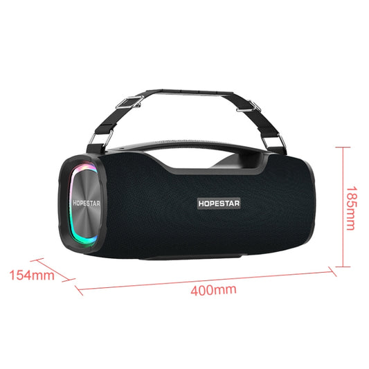 HOPESTAR A6X TWS Portable Outdoor Bluetooth Speaker with Colorful Music Lights, Support Power Bank & Hands-free Call & U Disk & TF Card & 3.5mm AUX(Black) - Desktop Speaker by HOPESTAR | Online Shopping UK | buy2fix