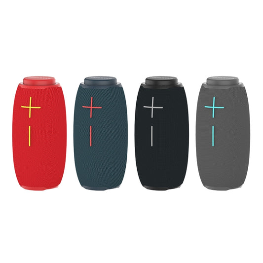 HOPESTAR P31 TWS Portable Outdoor Waterproof Lens-style Head Bluetooth Speaker with LED Color Light, Support Hands-free Call & U Disk & TF Card & 3.5mm AUX & FM (Red) - Desktop Speaker by HOPESTAR | Online Shopping UK | buy2fix