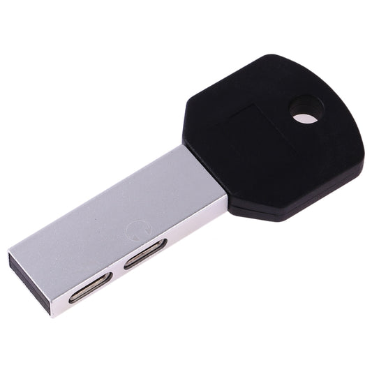 RC16 Dual 8 Pin Female to 8 Pin Male Key Shape Mini Portable Audio & Charge Adapter(White) by buy2fix