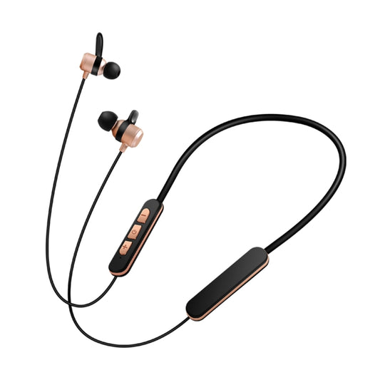 BT-KDK58 In-Ear Wire Control Sport Magnetic Suction Wireless Bluetooth Earphones with Mic, Support Handfree Call, For iPad, iPhone, Galaxy, Huawei, Xiaomi, LG, HTC and Other Smart Phones(Gold) by buy2fix
