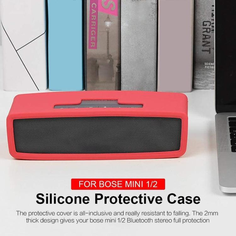 Portable Shockproof Soft Silica Gel Bluetooth Speaker Protective Case for Bose Soundlink Mini 1 / 2(Pink) - Protective Case by buy2fix | Online Shopping UK | buy2fix