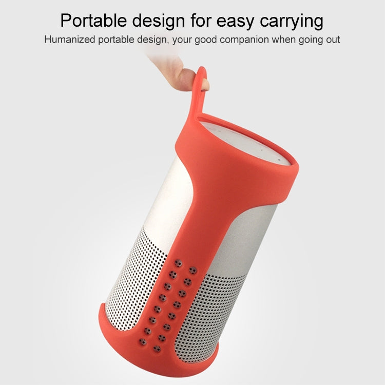 Portable Shockproof Silica Gel Bluetooth Speaker Protective Case for Bose Soundlink Revolve (Blue) - Protective Case by buy2fix | Online Shopping UK | buy2fix