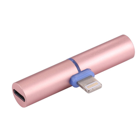 8 Pin Male to 3.5mm Female Earphone Audio Adapter for iPhone, iPad, iPod(Rose Gold) by buy2fix