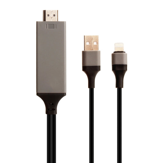 8 Pin Male to HDMI & USB Male Adapter Cable, Length: 2m(Black) by buy2fix