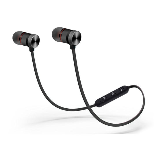 BTH-838 Stereo Sound Quality Magnetic Absorption V4.1 Bluetooth Sports Headset, Bluetooth Distance: 10m, For iPad, iPhone, Galaxy, Huawei, Xiaomi, LG, HTC and Other Smart Phones(Black) by buy2fix