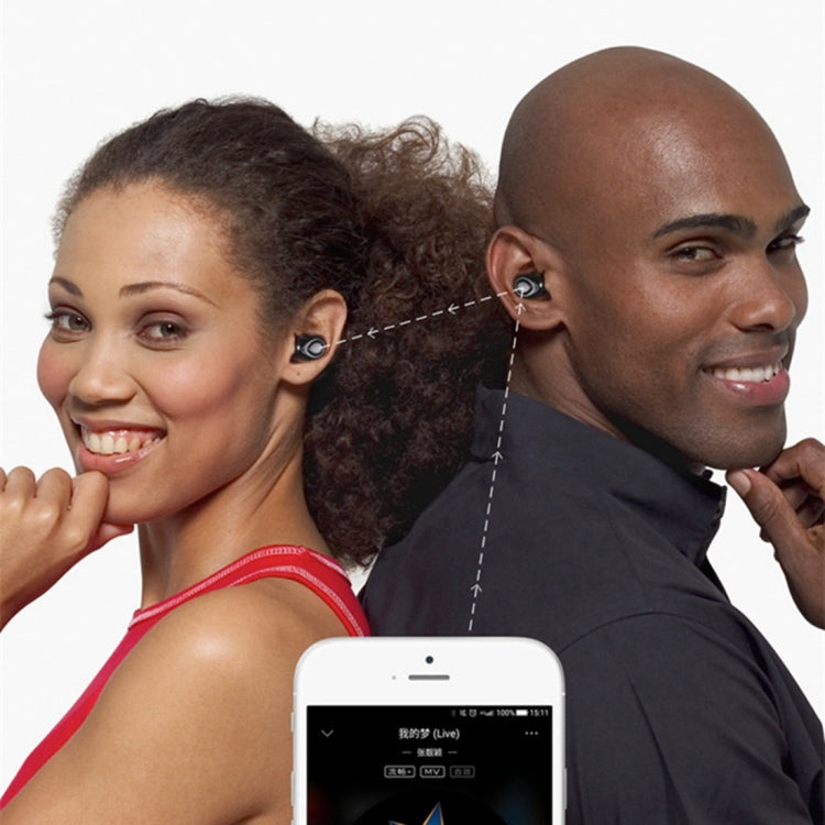 X-I8S Outdoor Sports Portable In-ear Bluetooth V4.2 Earphone with Charging Box (Black) by buy2fix