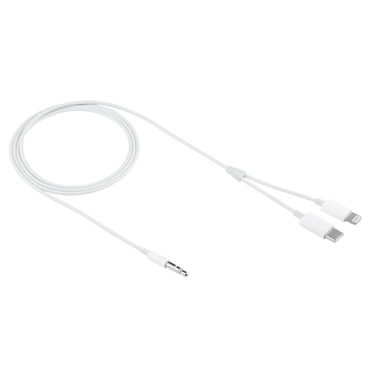 MH-CM32 8 Pin & Type-C to 3.5mm Jack Mobile Phone Audio Cable by buy2fix