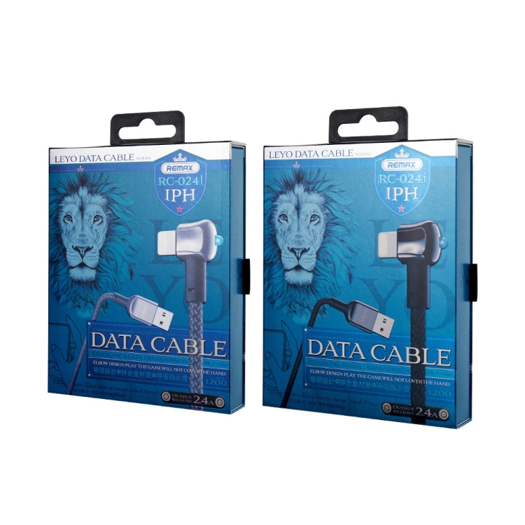 REMAX RC-024i Sury Leyo Series 1.2m 2.4A USB to 8 Pin Data Cable for iPhone, iPad(Silver) by REMAX