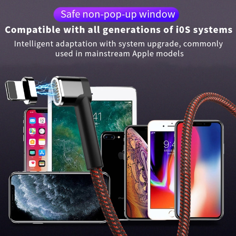 Type-C / USB-C to 8 Pin PD Angle Head Magnetic Charging Data Cable by buy2fix