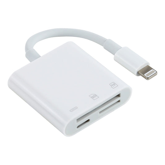 NK-101Y Pro 8 Pin to 8 Pin + SD + TF Port 3 in 1 Camera Reader Adapter by buy2fix